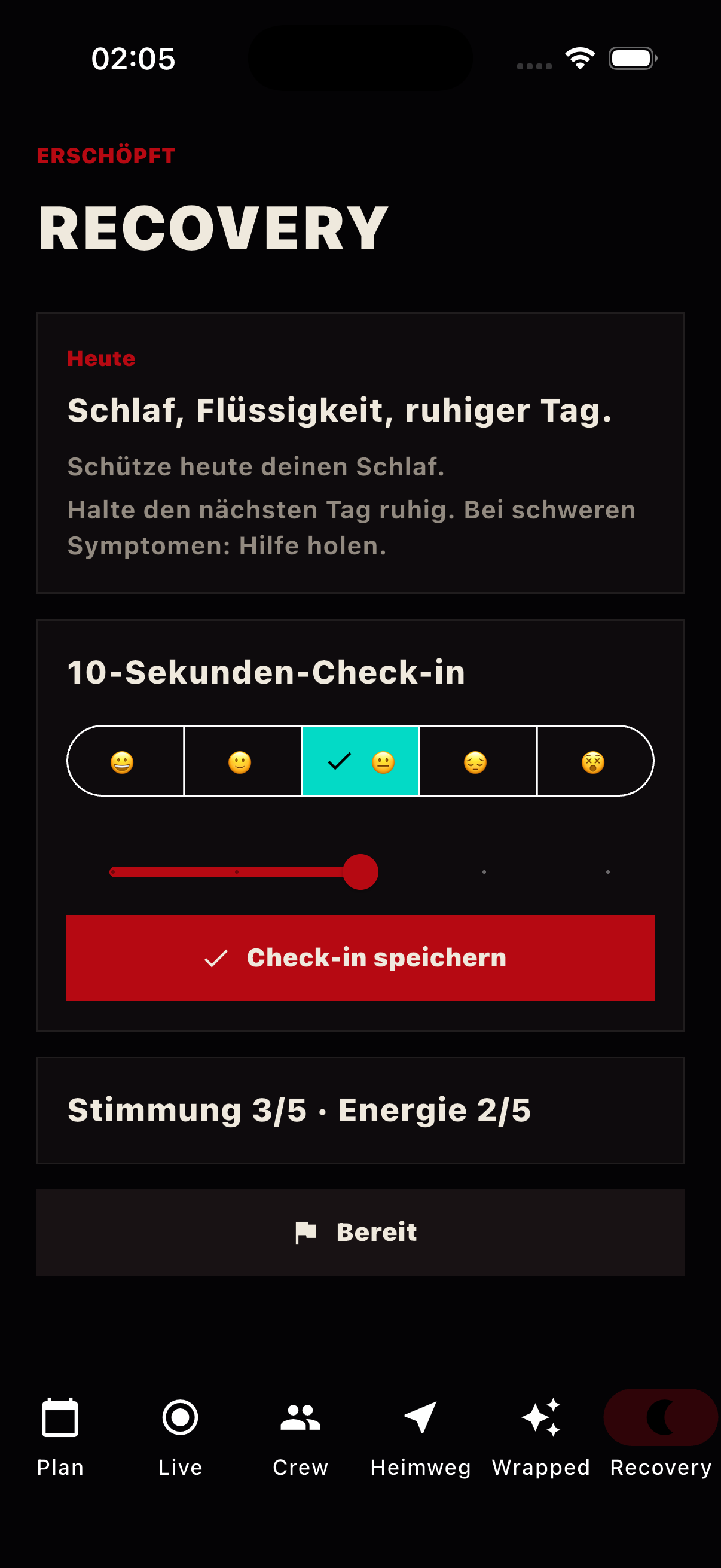 Recovery-Screen