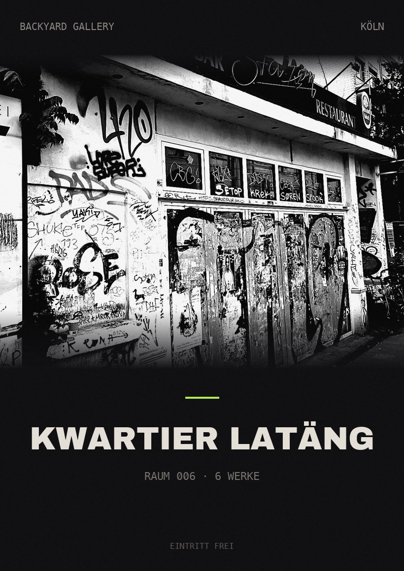 Raum 006 — Kwartier Latäng